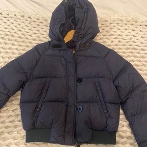 Vintage Navy Kids Moncler bomber style jacket